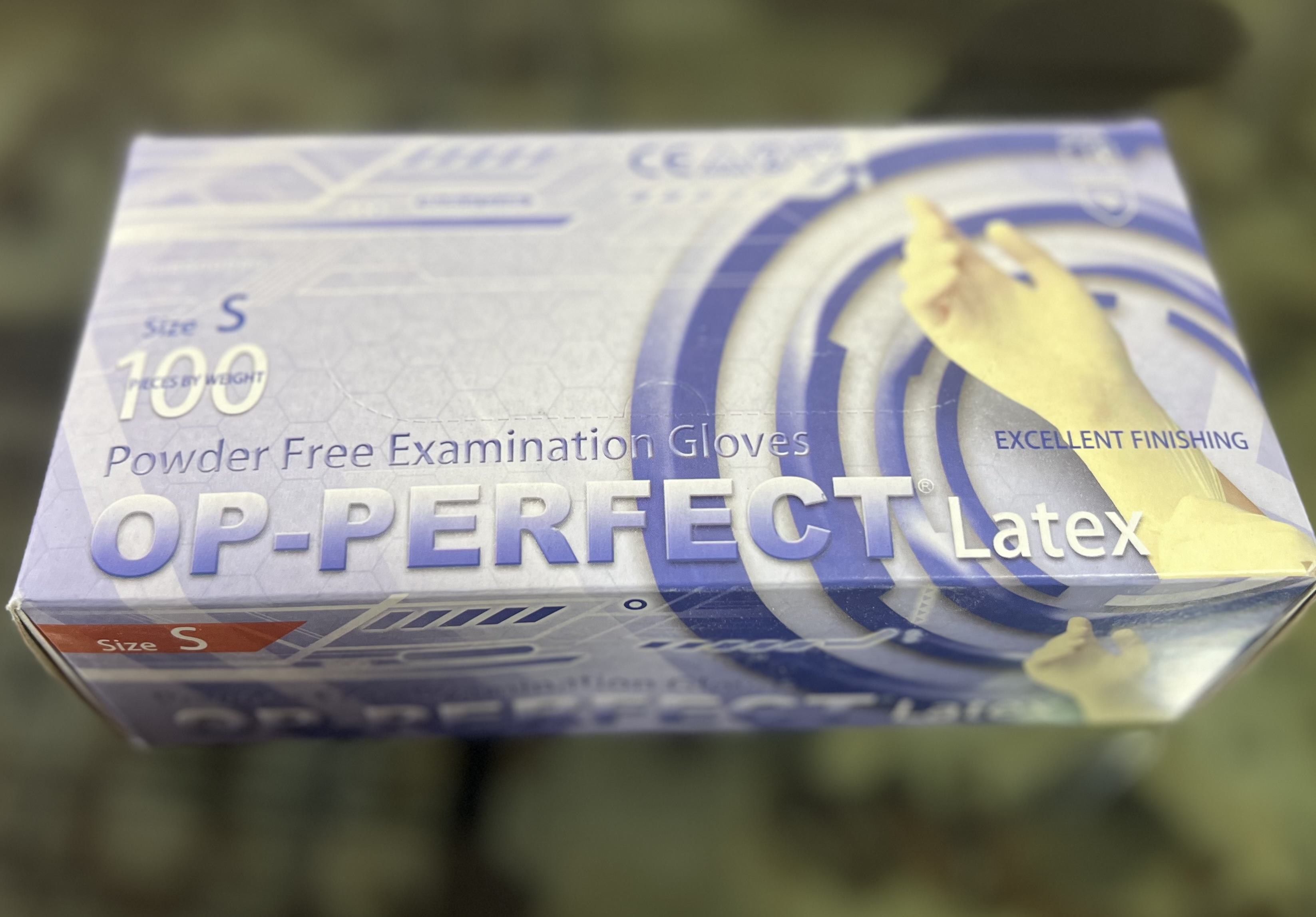 دستکش لاتکس (بدون پودر)  برند op_perfect